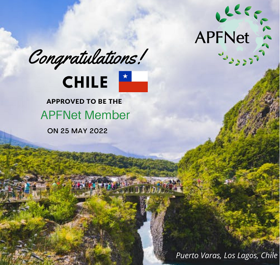 <b>APFNet Membership Enlarged to 27 Economies with the Entrance of Chile</b>